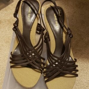 Nine West Strappy Brown Sandal - New